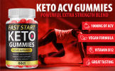 3-Fast Start Keto Gummies; Fast Start ACV Gummies; Weight Loss Gummies; 180ct