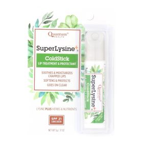 Quantum Super Lysine And Cold Stick Tube Lip Protector And Cold Sore Treatment - 0.18 Oz