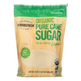 Woodstock Organic Pure Cane Sugar - Case Of 12 - 24 Oz