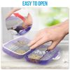 Pill Organizer Airtight Pill Box Large Pill Dispenser Home Travel Supplement Holder Portable Vitamin Sorter Jumbo Size 8 Compartment Airtight Vitamin